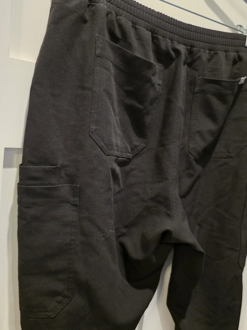 Figs Yola Skinny Scrub Pants L Black Technical Collection Medical Healthcare